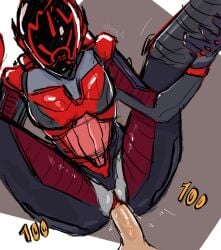 1boy 1girls anthro armor breasts female fortnite fortnite:_battle_royale grabbing_legs helmet helmet_only human human_on_humanoid humanoid legs_up male_pov oxtra penile penis pov robot robot_humanoid the_order_(fortnite) vaginal_fluids vaginal_penetration video_games vulva