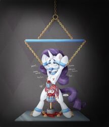 abuse ball_gag belly blood bodily_fluids bondage bound breasts clit_torture crying cuff_(restraint) dildo disembowelment equid equine female feral flat_chested friendship_is_magic gag gagged genital_torture genitals gore grotesque guro guts hasbro hi_res horn horse imminent_death intestines large_insertion mammal moan mortimer_todd my_little_pony mythological_creature mythological_equine mythology nipple_piercing nipple_torture nipples nude onomatopoeia organs ovaries pain penetration piercing pony pop pussy pussy_torture rarity_(mlp) restraints sex_toy shackles snuff solo sound_effects spiked_dildo spiked_sex_toy spikes tail tears text torture unicorn uterus vaginal_penetration vulva