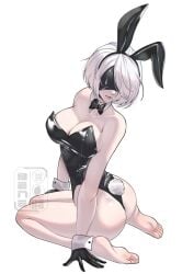 yorha 2b from nier (series) by beneceadraws