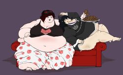 bbw blake_belladonna fat huge_belly obese oda-lee ruby_rose ssbbw