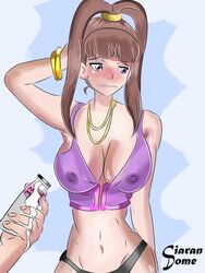 bikini ciaran_dome digimon digimon_xros_wars lactating lactation milk nene_amano nipples underwear