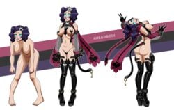 4headboiii bleach cirucci_thunderwitch hypnosis mind_control phantasy_star phantasy_star_online_2 posing pso2 purple_hair spiral_eyes twintails