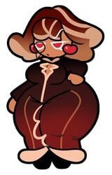 1girls ass big_ass bottom_heavy brown_hair chocolate_bonbon_cookie cleavage cookie cookie_run cookiephilia dark-skinned_female dress fat_ass female female_focus female_only fully_clothed huge_ass kad_draws massive_ass milf monocle red_eyes round_ass solo thick_ass thick_thighs thunderthighs tight_clothes wide_hips