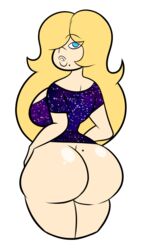 1girls 2017 beauty_mark big_ass big_breasts big_lips blonde_hair blue_eyes bottomless bottomless_female collaboration cute female looking_at_viewer looking_back marina_williams mole mole_on_ass oboithisisfunky original_character png sideboob source_request t-shirt tagme transparent_background wappah