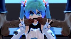 hatsune miku from vocaloid by mantis x
