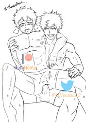 2boys boner boxers bulge gay hhentai20 izuku_midoriya katsuki_bakugou muscular muscular_male my_hero_academia semen shounen_jump spiky_hair tagme yaoi