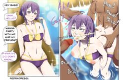 1girls 2boys 2koma alternate_breast_size alternate_costume ass bare_shoulders bare_thighs bent_over bernadetta_von_varley big_ass bikini breasts breasts_out censored cleavage collarbone comic cum cum_in_mouth cum_on_breasts cum_on_chin cum_on_face cum_on_tongue english_text fellatio fire_emblem fire_emblem:_three_houses gangbang grey_eyes head_grab hip_grab instant_loss_2koma large_breasts looking_up mmf_threesome multiple_boys nintendo nipples o-ring o-ring_bikini oral panels partially_submerged post-timeskip purple_bikini purple_hair purple_swimsuit redradrebel short_hair sound_effects spitroast straight swimsuit text thighs threesome