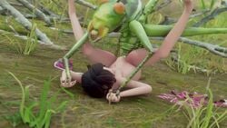 1girls 3d animated bestiality black_eyes black_hair caelifera green_body green_skin horsehair_worm insect kotoribox maimai_(kotoribox) mp4 parasite rape rough_sex short_hair sound tagme tomboy video zoophilia