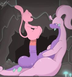 2d 2pokemon anal anal_sex animated anus awkward_pose balls big_balls bodily_fluids cave closed_eyes cum cum_drip cum_in_ass cum_inside cum_on_balls cum_on_penis cum_on_self dengon detailed_background dripping duo erection female female_on_top feral fungus genital_fluids genitals gif glowing glowing_fungus glowing_mushroom goodra half-closed_eyes horsecock interspecies larger_male legendary_pokemon loop male male/female male_goodra medial_ring meme mew mushroom narrowed_eyes nintendo on_top penetration penis plump_labia pokémon_(species) pokemon pokemon_(species) pokemon_only polesitting purple_body purple_eyes pussy semi-anthro short_playtime size_difference smaller_female spinning spinning_on_penis spiral_eyes tongue tongue_out video_games