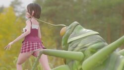 1girls 3d animated bestiality black_eyes black_hair green_body green_skin insect insectophilia kotoribox maimai_(kotoribox) mp4 rape rough_sex short_hair sound tagme tomboy video zoophilia