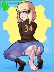 1futa 2021 anus back back_view balls bangs better_version_at_source big_anus big_ass big_balls big_butt big_penis biting_lip blonde_hair blue_eyes boots clothed clothing dialogue dickgirl erection fallout futa_only futa_sans_pussy futanari futanari_transformation gameplay_mechanics human implied_transformation jacket light-skinned_futanari light_skin looking_back mostly_clothed on_stomach penis smooth_balls smooth_penis solo squatting steam sweat text twitter_sample vault_dweller vault_girl vault_meat vault_suit vetero wardrobe_malfunction