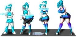 breast_expansion female high_heel_boots high_heels humanization humanized jenny_wakeman jenny_wakeman_(exo-skin) large_ass large_breasts my_life_as_a_teenage_robot platform_heels robot_girl schinkn straight_hair thick_thighs transformation transformation_sequence transparent_background wide_hips xj-9