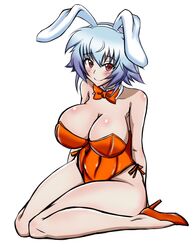 artist_request big_breasts breasts bunny_ears bunnysuit infinite_stratos legs sarashiki_tatenashi tagme thick_thighs white_background