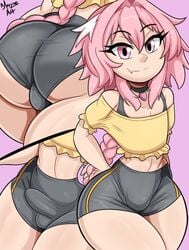 1boy ass astolfo_(fate) big_ass bmayneart bulge erection_under_clothes fate/apocrypha fate_(series) femboy girly huge_ass looking_at_viewer male male_only penis_under_clothes solo thick_thighs trap wide_hips