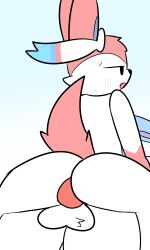 absurd_res animated anthro blush cowgirl_position duo eeveelution from_front_position hi_res knot male male/male male_only nintendo on_bottom on_top pokémon_(species) pokemon pokemon_(species) sex shiny_pokemon sparkmelon sylveon video_games