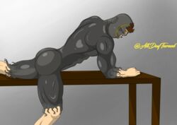 ass ass_growth assimilation bara goo male muscle muscle_growth nanosuit slime symbiote