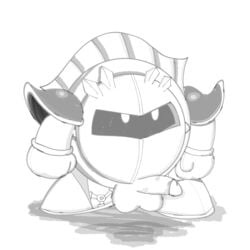 kirby_(series) meta_knight penis small_penis tagme white_background