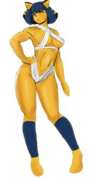 animal_crossing ankha anthro bandages bangs big_ass big_breasts big_butt cat_ears female furry itsukeart nintendo