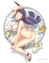 2boys 2girls aburame_shino akamaru_(naruto) arched_back ass bare_legs bent_over big_ass big_breasts bikini bikini_bottom bikini_top blue_hair blush breasts bubble_ass bubble_butt busty chibi cleavage clothed clothing cute feet female female_focus footwear frown g-string headband holding_object holding_weapon hyuuga_hinata inuzuka_kiba kunai kurenai_yuhi large_ass large_breasts legs light-skinned_female light_skin long_hair looking_at_viewer maigleco male micro_bikini naruto naruto_(series) naruto_shippuden partially_clothed pink_bikini pink_panties pink_swimsuit pink_thong pinup purple_eyes revealing_clothes sandals shounen_jump swimsuit teenager thighs thong toes tubetop underwear voluptuous yuuhi_kurenai