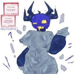 1girls antlers arm_warmers bluboiiii blue_pumpkin boobs breasts colored_sketch dusekkar dusekkar_(forsaken) female forsaken_(roblox) genderswap grey_body pumpkin pussy request roblox roblox_game robloxian rule_63 sketch standing stomach strawpage strawpage_request sweat sweatdrop thick thick_thighs thighs vagina