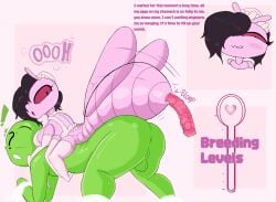 4_legs anal anal_beads anon anonymous_male arthropod arthropod_abdomen arthropod_abdomen_anus arthropod_abdomen_genitalia arthropod_girl ass_focus black_hair description dialogue dominant dominant_female domination english_text feral feral_on_human feral_penetrating_human green_body hand_cuffs horn huge_butt huge_thighs insect insect_abdomen insect_eyes insectoid insects leg_cuffs lingerie lingerie_on_feral lingerie_panties looking_at_another looking_at_partner looking_back looking_pleasured maid maid_cap maid_dress maid_headdress maid_lingerie maid_outfit maid_uniform mantis mantis_girl pink_body red_eyes seductive_look sex sex_from_behind sex_toy shorts spikelove15 spread_legs spread_pussy spreading talking talking_feral talking_to_another talking_to_partner arthropod_abdomen_penis futanari futa_on_male intersex internal wet_pussy wet_penis insect_penis