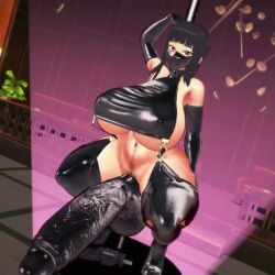 1futa 2026 3d animated dark_hair facemask futanari latex long_gloves massive_penis no_sound pole pole_dancing red_eyes rottenqucumber rqucumber shorter_than_10_seconds tagme tagme_(character) thighhighs video