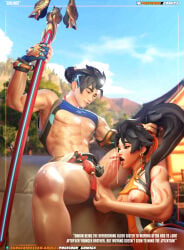 anran wuyang overwatch incest brother_and_sister asian asian_female asian_male older_female_and_younger_male older_female older_sister older_sister_younger_brother younger_male younger_brother blowjob abs muscular_male pecs black_hair siblings breasts breasts_out cum partially_clothed 3d 3d_(artwork) grabbing_hair poseidonx 1boy1girl sibling_incest brother_and_sister_(lore) dick