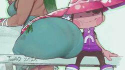 2026 animal_genitalia animal_penis animated ass balls big_butt blush blush_stickers bracelet breasts closed_eyes clothed clothed_female clothed_humanoid clothing dated dialogue ditto ditto_(pokemon) ditto_(pokemon_pokopia) ditto_copied_person duo emanata english_text equine_genitalia equine_penis eyebrows female fingers flash_emanata footwear generation_1_pokemon genitals green_hair hair hat headgear headwear heart_symbol hi_res high_heels humanoid jewelry licking licking_lips licking_own_lips looking_at_another looking_at_genitalia looking_at_partner looking_at_penis looking_back looking_back_at_another looking_back_at_partner male markings mole_(marking) mole_under_eye nintendo open_mouth open_smile penis pokemon pokemon_(species) pokemon_pokopia pokopia shoes signature sitting smile sun_hat tagme text thiccwithaq tongue tongue_out venusaur video voice voice_acted white_clothing white_footwear white_high_heels yaggayooga