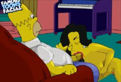 animated famous-toons-facial fellatio female homer_simpson human indoors julia_(the_simpsons) male matt_groening_(style) sex straight tagme the_simpsons toony