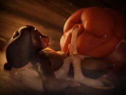 anthro big_penis bodily_fluids cum cum_drip dominant dominant_male dripping duo equid equine genital_fluids genitals hi_res horse huge_penis larger_male macro male male/male mammal micro mouse murid murine penis penis_size_difference pippin_(pippinthemouse) pippinthemouse rodent size_difference smaller_male smushing submissive submissive_male