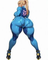 ai_generated ai_generated_image ai_slop arrogant arrogant_female before_recording before_sex blonde_female blonde_hair bodysuit bondage_gear bounty_hunter confident high_heels huge_breasts interview movie_star nipples nipples_visible nipples_visible_through_clothing perfect_body perfect_legs preparation preparing samus_aran simple_background skintight skintight_bodysuit smug smug_expression smug_face smug_grin white_background wide_hips wide_legs wide_thighs zero_suit_samus gigantic_ass gigantic_thighs gigantic_butt trembling backview