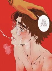 2boys 2d_(artwork) arcane arcane_jayce arcane_viktor boys cock cock_hungry cock_worship colored cum cum_in_mouth cum_on_face dark-skinned_male dildo dripping_cum facial fucking gay gay_male gay_sex heart-jayce jayce_talis jayvik league_of_legends light-skinned_male looking_at_partner looking_up male male/male male_focus male_only nude nude_male romantic_couple romantic_sex semen semen_on_face sex size_difference skinny_male twink viktor_(league_of_legends) yaoi glasses after_sex creampie kawawith submissive_male eye_contact hand_on_head mole_above_mouth oral_sex oral oral_creampie kneeling kneeling_oral_position blowjob cumming red_background brown_hair hazel_eyes blush blushing offscreen_character nsfw english_text dialogue english english_dialogue