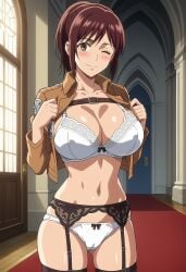 sasha braus from attack on titan by aindroidparanoid