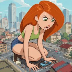 ai_generated ai_slop giant giant_female giantess kim_possible kimberly_ann_possible