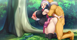 1boy 1girls anthro areolae ass big_ass big_breasts big_butt big_penis blue_eyes blue_hair breasts censored dawn_(pokemon) female hat huge_breasts huge_cock hypno interspecies kawahagitei large_breasts long_hair mosaic_censoring nintendo nipples ovary_belly_bulge penetration penis pokemon pokemon_(species) pokemon_dppt pokemon_rgby pokephilia protruding_ovaries sex speech_bubble textless thick_thighs thighs vaginal_penetration vaginal_sex