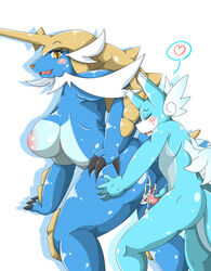2016 anthro anthro_on_anthro anthrofied areola ass big_breasts black_claws blue_body blue_skin blush bodily_fluids breasts claws clitoris closed_eyes cum cum_in_pussy cum_inside dialogue dragonair duo female female_penetrated from_behind_position fur genital_fluids genitals hand_on_ass hand_on_butt heart horn interspecies looking_at_viewer looking_pleasured male male/female male_penetrating male_penetrating_female mammal marine mellonsoda mustelid nintendo nipples nude open_mouth open_smile penetration penis pictographics pink_nipples pokémon_(species) pokemon pokemon_(species) pokemorph pussy red_nose samurott sex shell side_boob simple_background smile speech_bubble teeth tongue vaginal_penetration video_games white_background white_body white_fur white_skin yellow_eyes