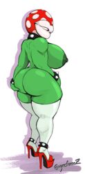 1girls anklewear anthro ass ass_focus ass_grab big_ass big_breasts big_lips breasts fat_ass female female_focus female_only footwear green_skin high_heels huge_ass huge_lips humanoid hyper_bimbo hyper_lips leggings legwear lips mario_(series) neckwear nintendo piranha_plant plantie platform_heels showing_off solo tagme thick_lips thick_thighs thighhighs thunder_thighs transparent_background wristwear wyerframez