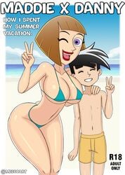 1boy 1boy1girl 1girls adult_and_teenager age_difference ass big_ass big_breasts big_butt bikini breasts brown_hair busty cleavage comic curvy curvy_female curvy_figure danny_fenton danny_phantom dialogue english_text eyebrows eyelashes female hair high_resolution hourglass_figure human human_only incest large_breasts light-skinned_female light-skinned_male light_skin lipstick madeline_fenton male/female meegol milf mother mother_and_child mother_and_son nickelodeon older_woman_and_teenage_boy parent purple_eyes short_hair slim_waist smaller_male smile son speech_bubble straight swimming_trunks teenage_boy teenager text thick_thighs thong toned toned_female wide_hips