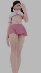 <1_second_video 1girls 3d 3d_(artwork) 9:16 animated artist_request bottomless bottomless_skirt breasts casual casual_nudity d.va discko_d.va female female_only hairless_pussy innie_pussy low-angle_view miniskirt no_bra no_panties no_sound overwatch pussy pussy_peek shaved_pussy shorter_than_10_seconds simple_background skirt skirt_lift tagme underboob upskirt vertical_video video walk_cycle walking