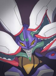 drooling eva_01 evangelion_(mecha) four_on_one licking mass_production_eva mecha mp-eva_ neon_genesis_evangelion robot slobber the_end_of_evangelion tongue tongue_out