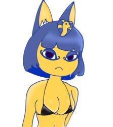 1girls 2021 alexpir animal_crossing ankha anthro breasts cleavage feline female female_only furry neko nintendo