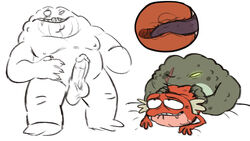 16:9 age_difference amphibia amphibian anal anthro aroused_face big_muscles captain_grime chubby_male dickarmdaryl_(artist) digital_media_(artwork) disney eye_scar facial_scar frog genitals hop_pop_plantar low low-angle_view male male/male musclegut muscular older_male oral penis rimming scar sex sketch smooth_skin toad tongue_in_ass widescreen yaoi