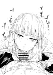 1boy 1girls blowjob censored chainsaw_man deep_blowjob deepthroat denji_(chainsaw_man) denmaki dick fellatio fellatio_face fellatio_pov female horn horns horny_female kaiman_garupan licking licking_penis looking_at_viewer makima_(chainsaw_man) motion_lines oral oral_insertion oral_masturbation oral_sex penis penis_out petite pov slim slime_(substance) sucking sucking_penis suckling tagme throat_fuck