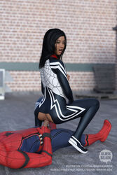 1boy 1boy1girl 1girls 3d 3d_(artwork) alienbrain anal anal_sex cindy_moon faceless_male marvel penetration roof rooftop rooftop_sex sex silk_(marvel) spider-man spider-man_(series) straight_hair