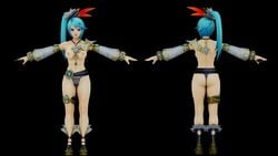 3d a-pose big_ass bikini hyrule_warriors kishi lana_(the_legend_of_zelda)