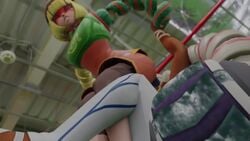 3d animated arms_(game) cunnilingus_through_clothes kishi min_min_(arms) nintendo no_sound twintelle video yuri