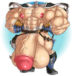 abs biceps bodybuilder flaccid granblue_fantasy hyper hyper_balls hyper_genitalia hyper_muscles hyper_penis hyper_testicles male male_focus male_only muscle muscles muscular muscular_arms muscular_ass muscular_back muscular_legs muscular_male muscular_thighs nipples pecs rhinoking solo solo_male soriz veins veiny_penis