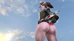 3d 4k amanda_sparkle ass female huntress_widowmaker naked nude overwatch popa_3d_animations pose poster sfm source_filmmaker wallpaper widowmaker