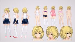 3d blonde_hair darckanllel eva_(darckanllel) female_focus female_only small_ass small_breasts smaller_female younger_female