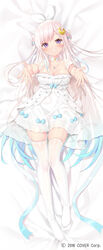 1girls airani_iofifteen artist_request female female_only hololive hololive_indonesia hololive_indonesia_area_15 light-skinned_female long_hair moon_hair_ornament nude_filter official_art purple_eyes solo source_request tagme virtual_youtuber white_background white_dress white_hair white_stockings